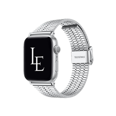 Apple Watch (38/40/SE/41/42mm) - L'Empiri™ Marbella Rustfrit Stål Rem - Sølv