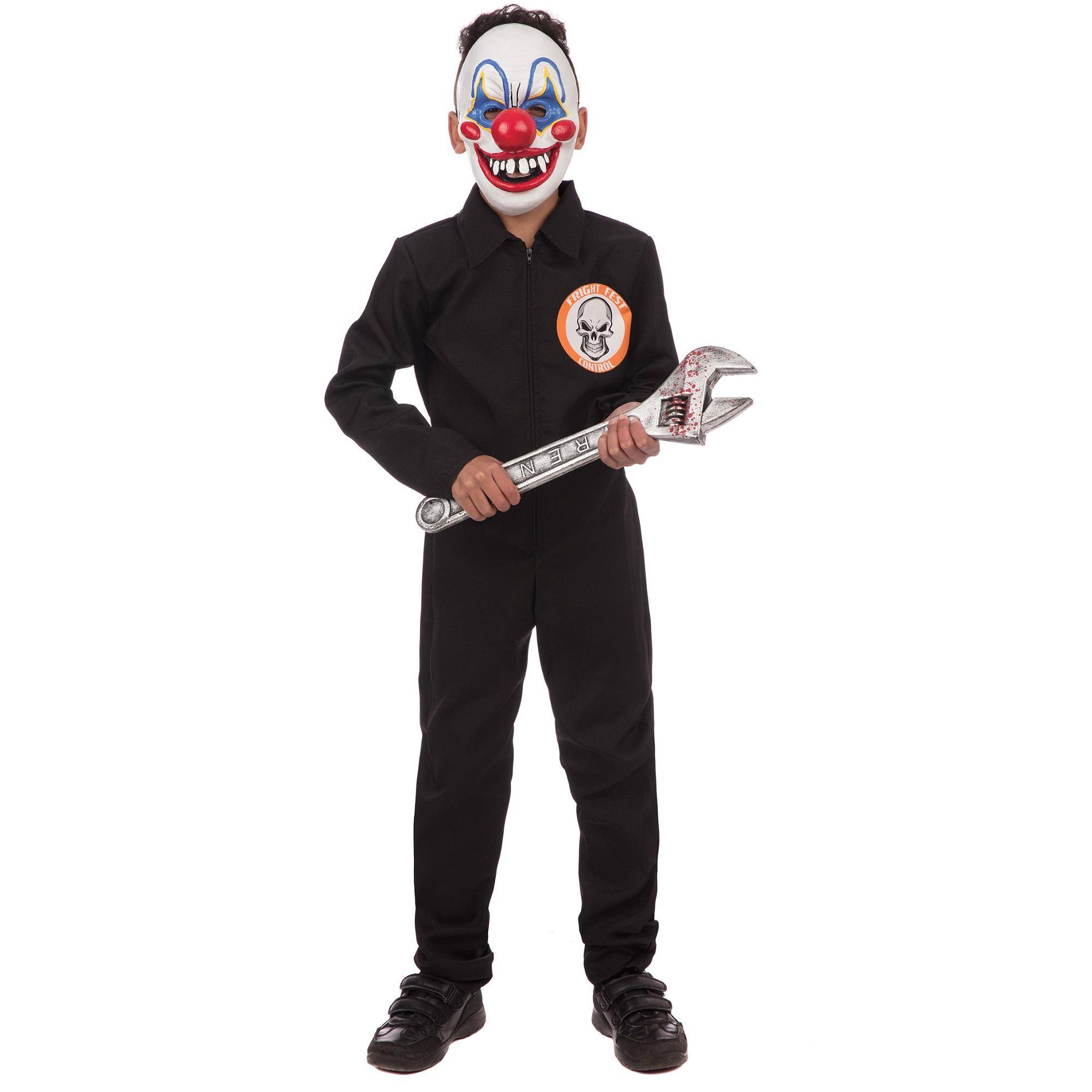 Bristol Novelty Childrens/Kids Frightfest Controller-dräkt XL svart/vit