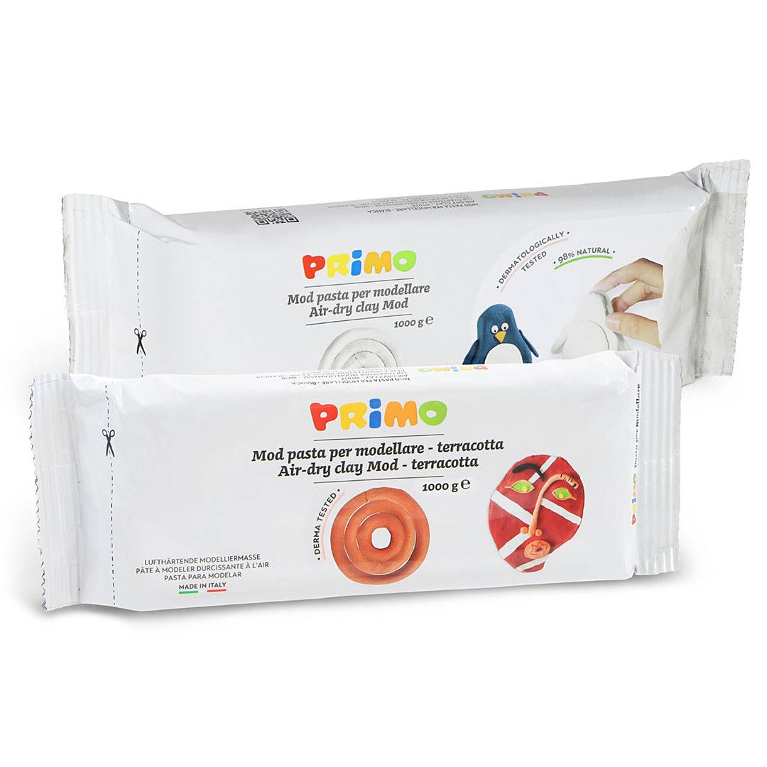Primo Lufttorkande lera 1kg White