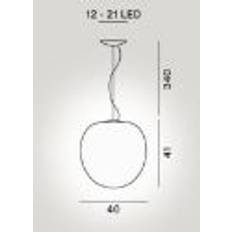 Foscarini Rituals XL Pendel H: 41cm - Hvid/Hvid