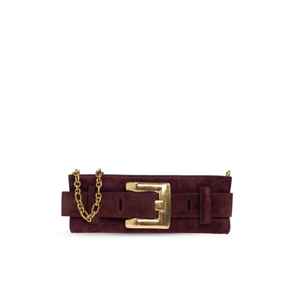 Balmain Anthem Suede Taske - Tasker - Dame - Rød - ONE SIZE - Suede