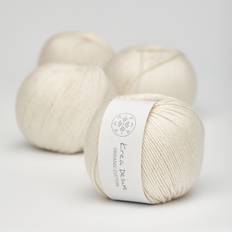 Økologisk bomuldsgarn 50g - Naturhvid 01