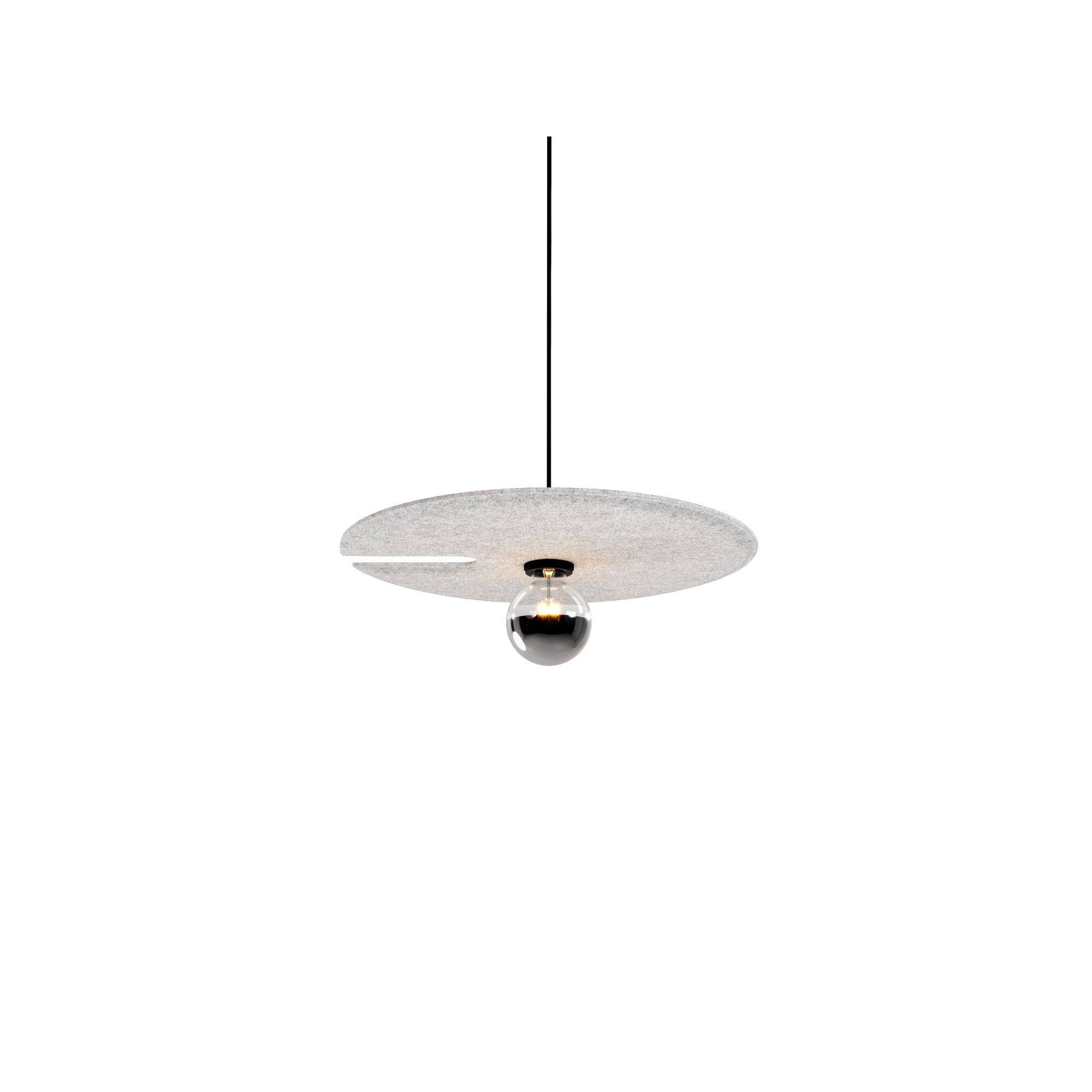 Wever & Ducré MIRRO Soft 2.0 Pendel Felt Marble Grey.