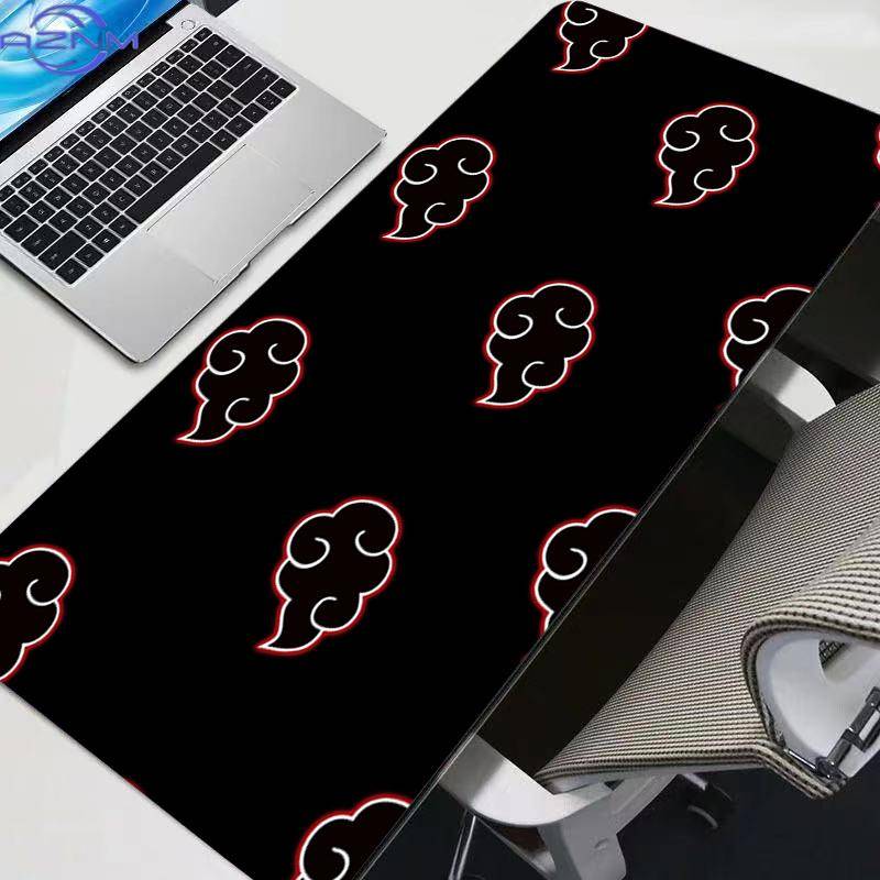 Leather Mousepad Akatsuki NNaruto Mouse Pad Anime Boys Gaming Gaming Accessories Varmilo Keyboard Desk Mat Gamer Mouse Mats