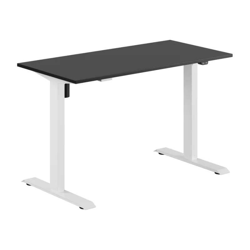 Up & Down Easy skrivbord höj/sänkbart 1 motor - flera storlekar/färgval (120x70 cm, Vit, Svart)