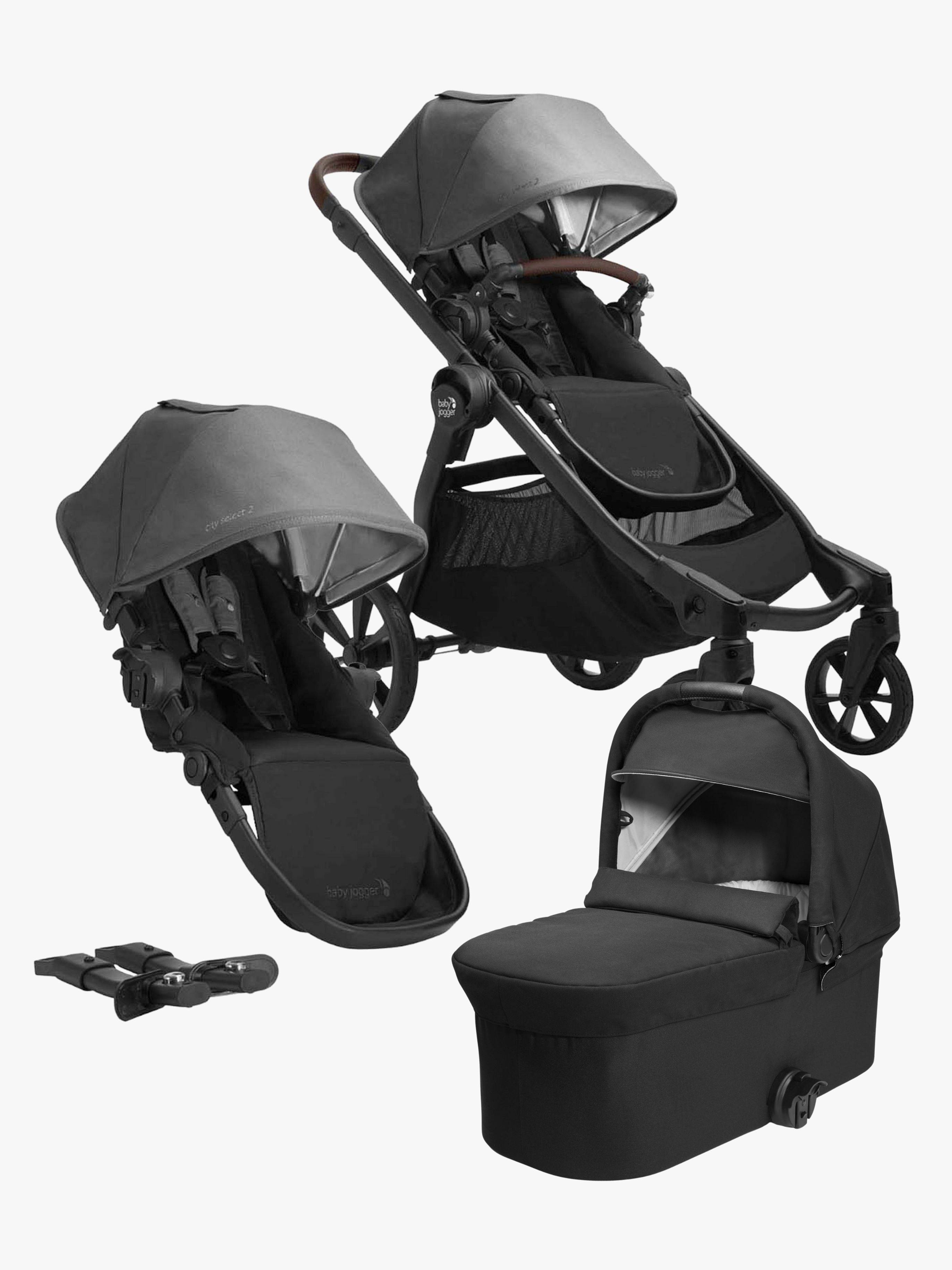 Baby Jogger City Select 2 Tencel Søskendevogn, Harbor Grey