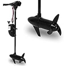 EBERTH Utombordsmotor, elmotor båt, 60 lbs dragkraft, 12 V, elektrisk utombordsmotor, licensfri, uppblåsbar båt elmotor, 5 framväxlar, 3 backväxlar, utombordsmotor, båtmotor