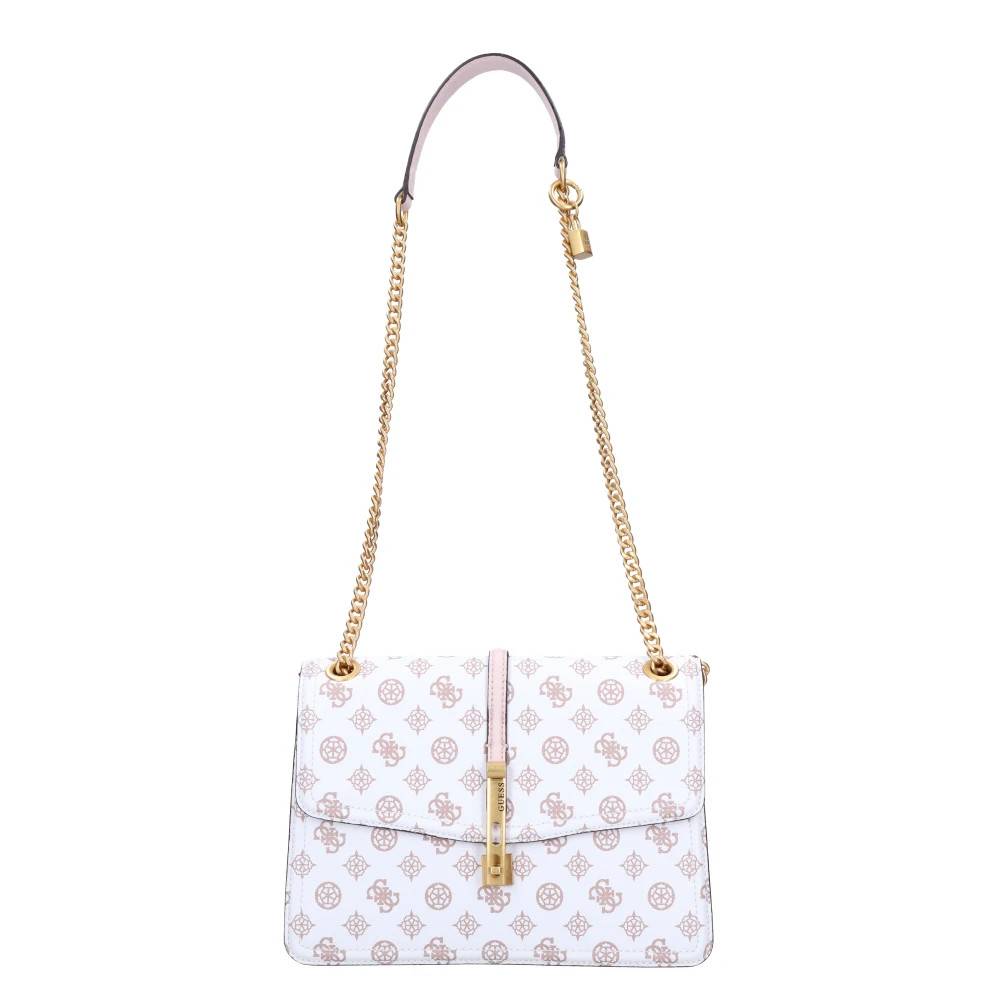 Guess Skuldertaske med flap - Tasker - Dame - Hvid - ONE SIZE - Uld