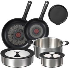 CAROTE Frying Pan 10 Fire Dishwasher Free of Hazardous Substances such as Professional 6 Layer Removable Titanium Smooth Pot Easy to Oven New Life 1