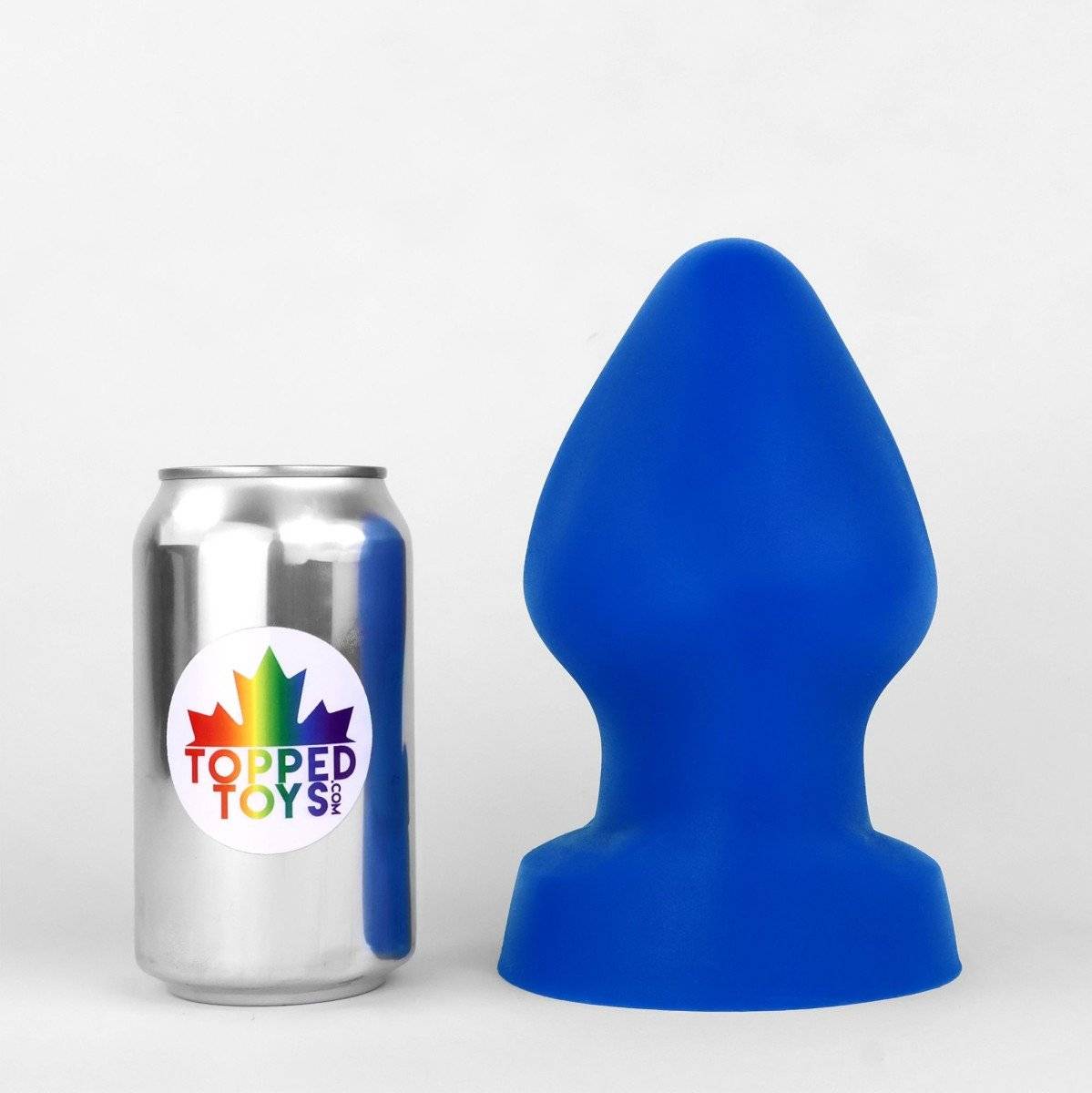 Topped Toys Tail Raiser 130 Blue Steel, premium silicone anal plug 18 x 10.7 cm.