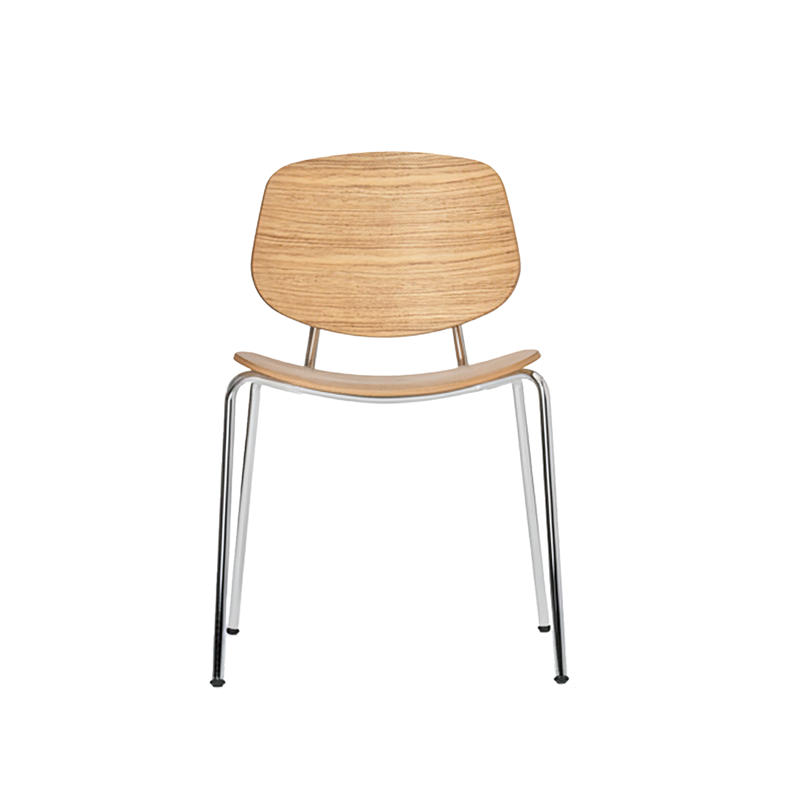 Pandora Dining Steel - Chrome Oiled Oak