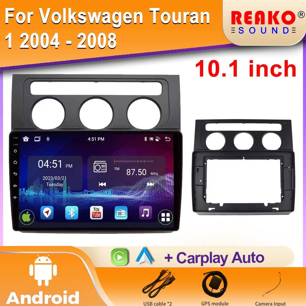 Bilradio Android för Volkswagen Touran 1 2004 - 2008 GPS-navigering 5G Video Bilstereo Wifi Multimedia Spelare 2din DVD