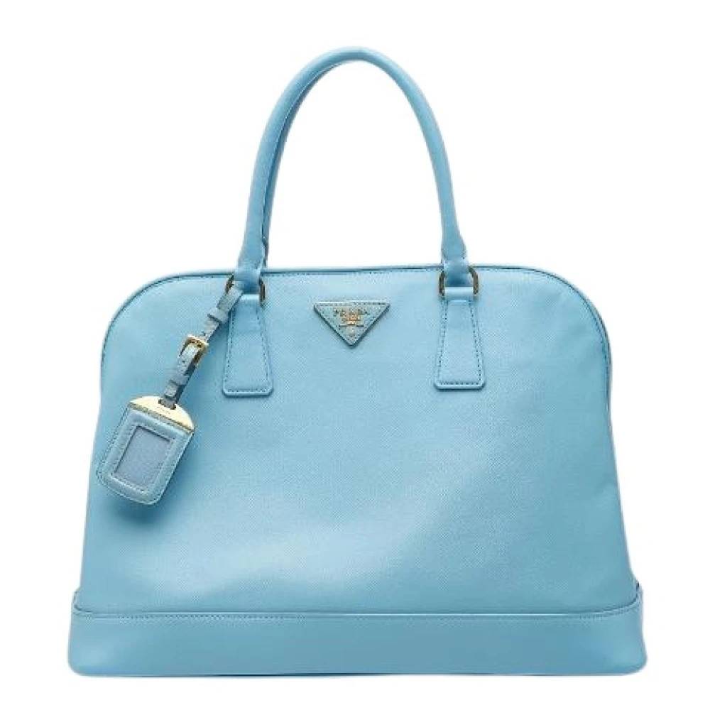 Prada Vintage Pre-owned Laeder prada-tasker - Vintage - Dame - Blå - ONE SIZE -