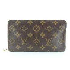 Louis Vuitton Vintage, Pre-owned, Dam, Brun, ONE Size, Vintage Brun Tyg Louis Vuitton Plånbok