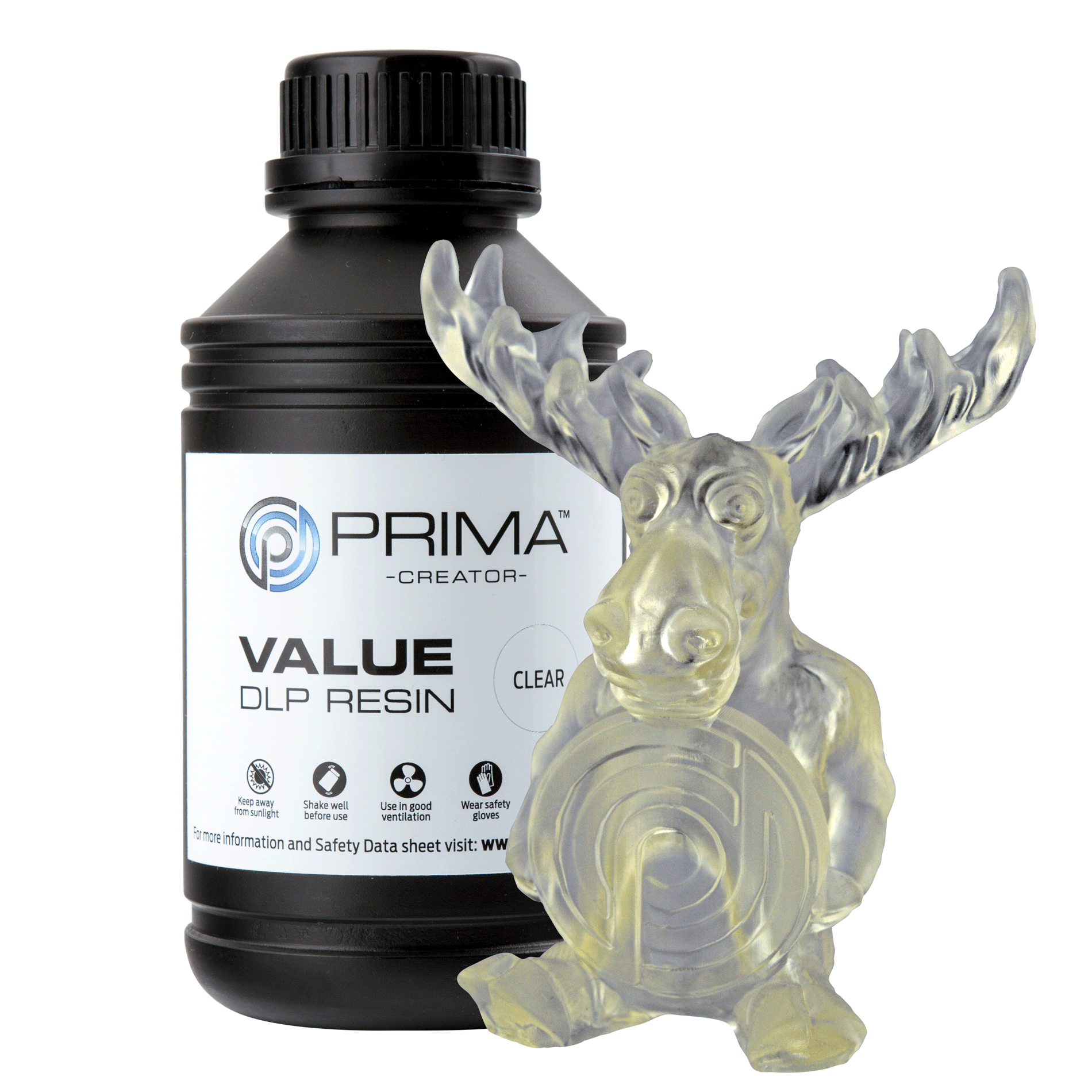PrimaCreator Value UV / DLP Resin - 500 g - Clear