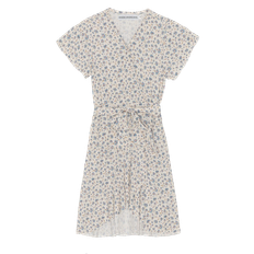 Milly Wrap Dress Kids Blue Flower - 10 Years