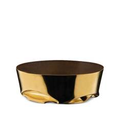 Alessi - Compressioni serveringsskål (12 cm x 4 cm) - unisex - metall - one size - Guldfärgad