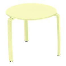 Fermob - Alize Low Table Frosted Lemon A6 - Småbord och sidobord utomhus - Pascal Mourgue - Gul - Metall