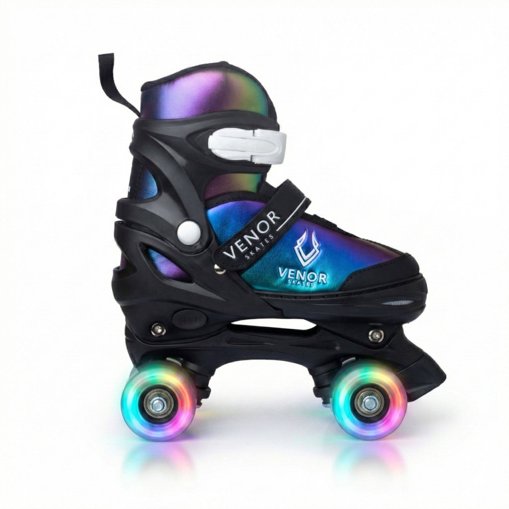 VENOR Ignite LED Side-By-Side Rullskridskor - Chameleon Rainbow, Chameleon Rainbow / 38-41EU (38-41EU)