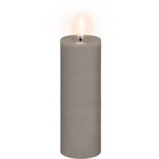 Uyuni Lighting Bloklys m. Smelteeffekt LED Ø5xH14,5 cm, Sandstone