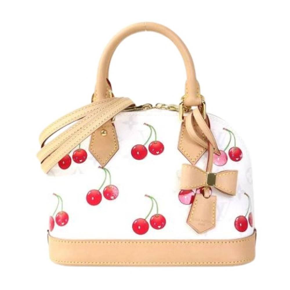 Louis Vuitton Vintage Pre-owned Monogram Cherry Skuldertaske - Vintage - Dame - Hvid - ONE SIZE - Uld