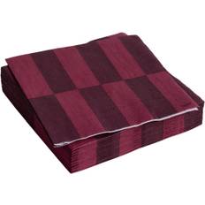 Hay Pattern Napkinsset of 20 Cocktail-bordeaux and Wine - NO_SIZE Servetter Från Magasin - Bordeaux And Wine (NO_SIZE)