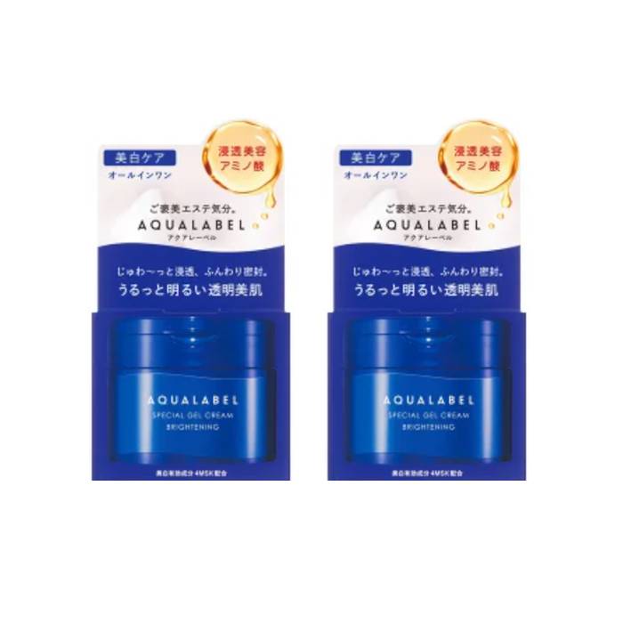 Shiseido - Aqua Label Special Gel Cream Brightening - 90g (2ea) Set - black