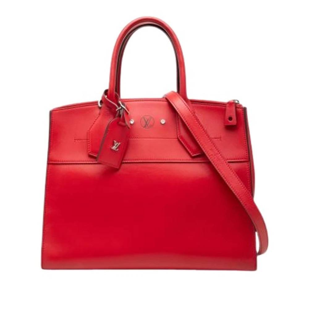 Louis Vuitton Vintage Pre-owned City Steamer MM Tote Bag - Vintage - Dame - Rød - ONE SIZE - Læder