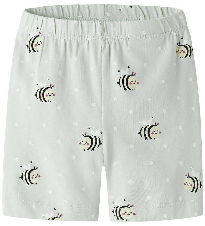 Name It Cykelshorts - NbfVandora - Pale Aqua/Bee - Name It - 1 år (80) - Shorts