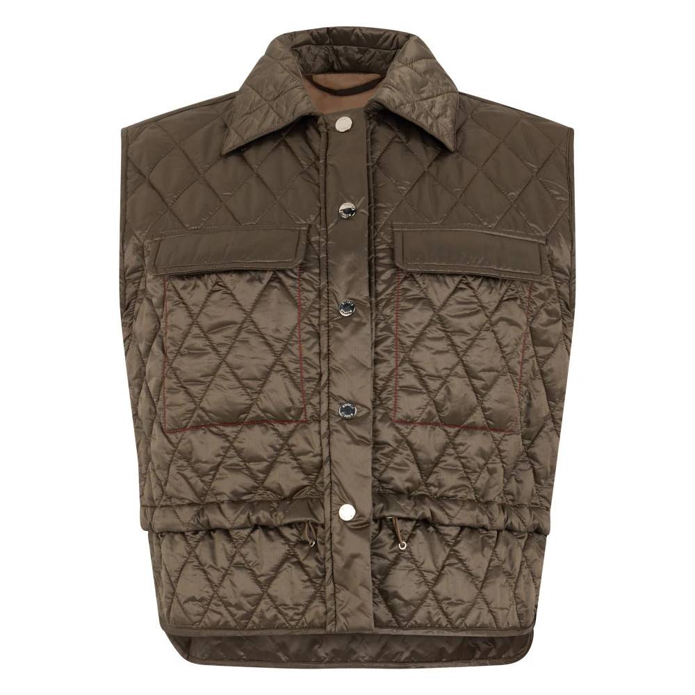 Moorer Quiltet Vest - Jakker - Dame - Brun - XS - Polyester
