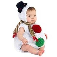 Julkostym baby, snögubbedräkt juldräkt min första jul baby outfit sparkdräkt overall babykläder pojkar 6–12 månader 2-delad klädsel + sjalar cosplay lekdräkt storlek 70–100