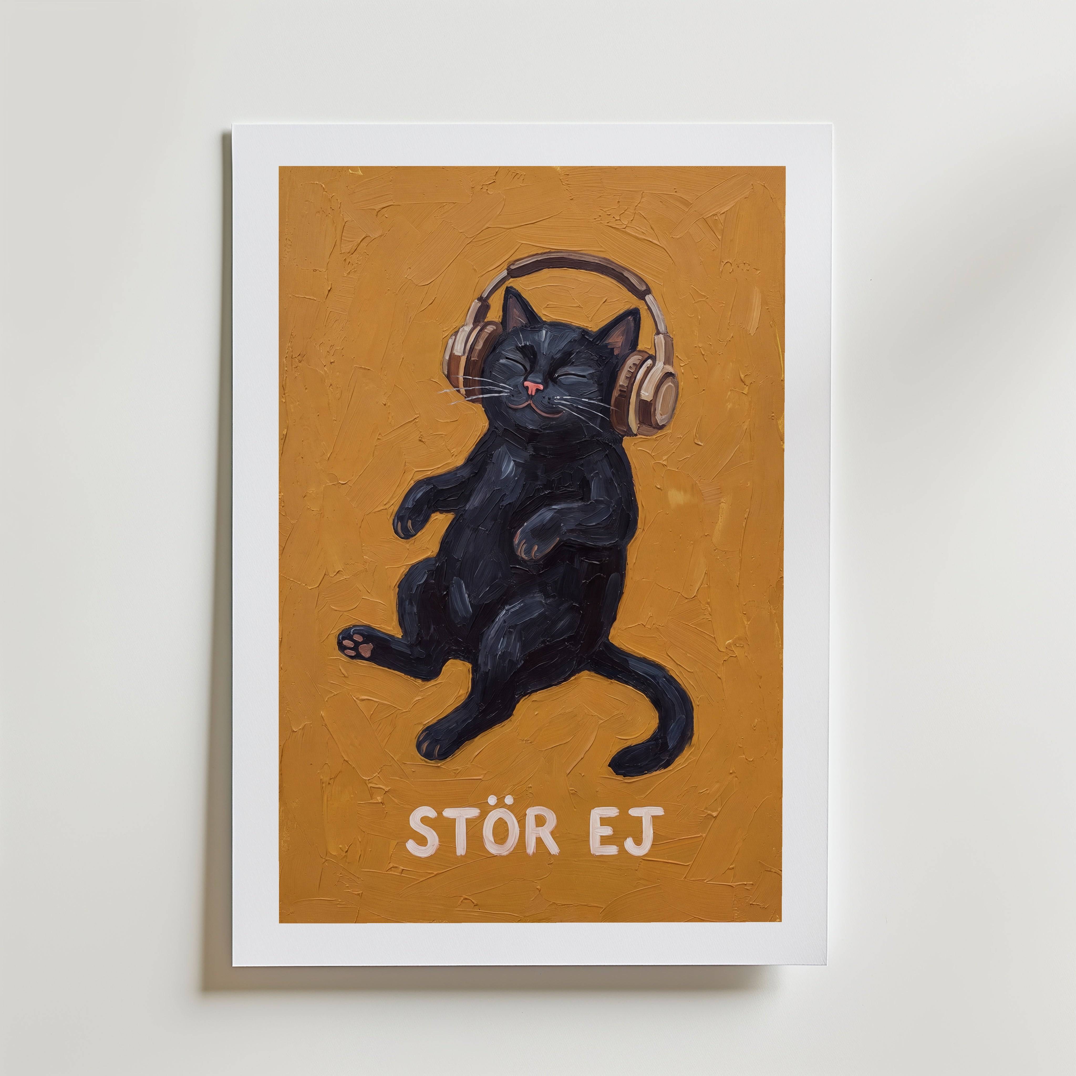 St�r Ej Poster - Fine Art Poster 70x100 cm Med passepartout