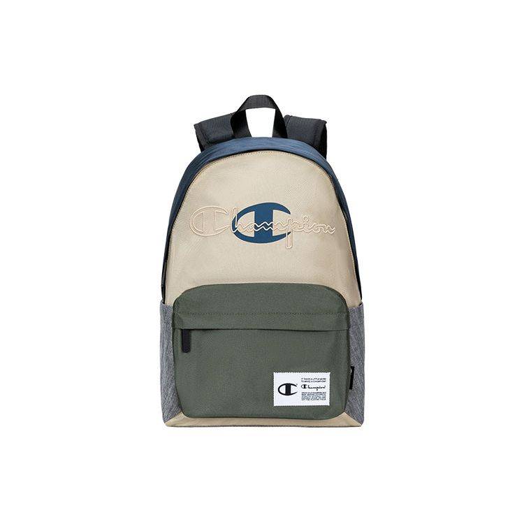 Champion Trendy Versatile Fashion Logo Zipper Large Capacity Student Casual Fabric Backpack Unisex Backpack U2CACPU31 Black