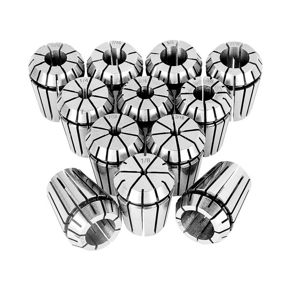 14 Pcs ER20 Spring Collet Set - Carbon Steel Workholding Engraving Collets for CNC Engraving Machine and Milling Lathe