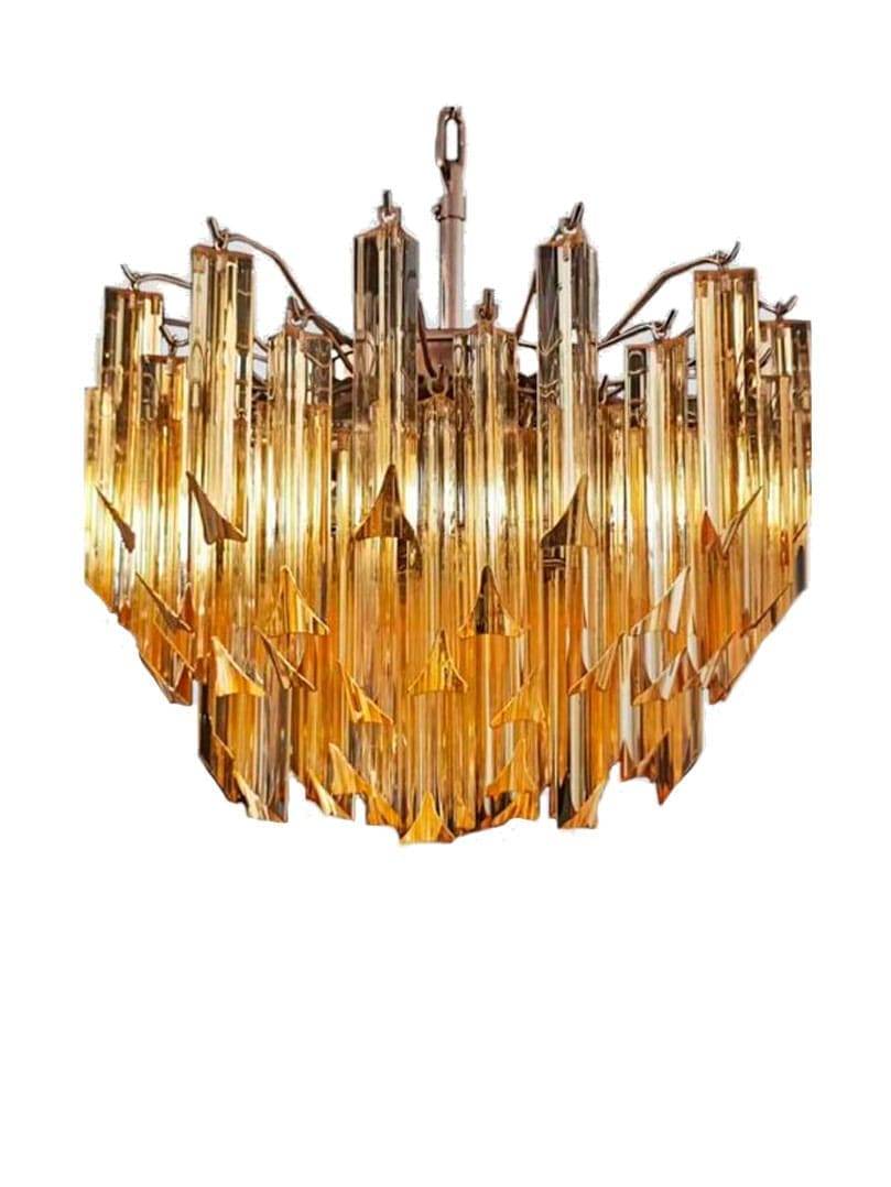 Murano Lysekrone - 107 prismer - Rav Krom blank