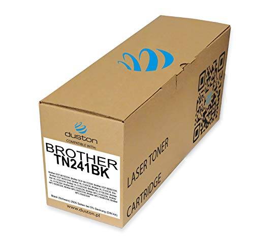 duston TN241BK, TN-241BK svart toner kompatibel med Brother DCP9020 HL3140CW HL3150 HL3170 HL3170CDW MFC9140CDN CFC9330CDW MFC-9340CDW