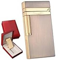 Traditionell Flame Lighter, Butan Refillable Gas Lighter for ljus, cigaretter(Gray)