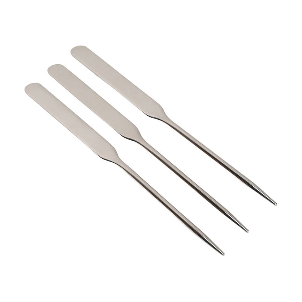 Professionel skønhedssalon 3-delt makeupmixer med nåleformet spids for nem blanding, robust kosmetikspatel til brug derhjemme eller i salonen
