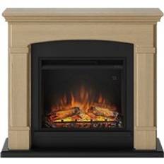 Tagu Helmi Electric Fireplace - Natural Oak Complete Suite UK Plug