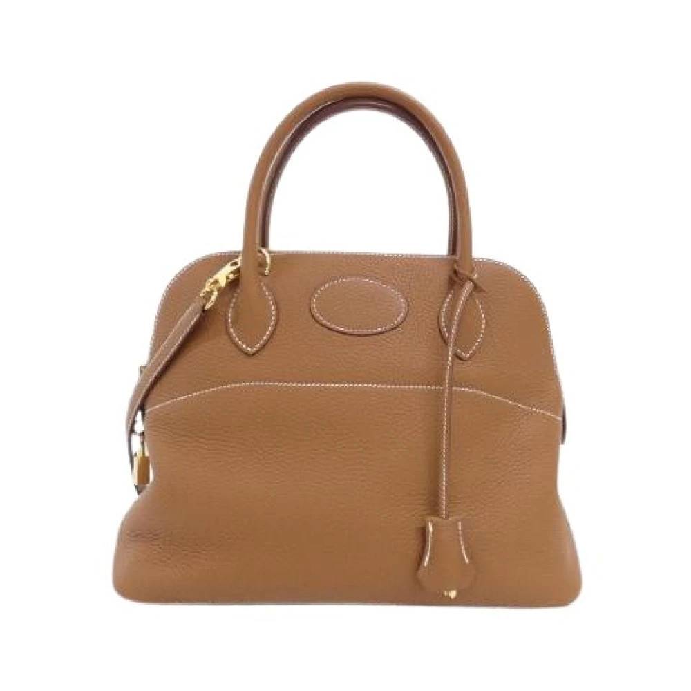 Hermès Vintage Pre-owned Bolide 31cm Trillon Clemence Handtaske - Vintage - Dame - Brun - ONE SIZE - Uld