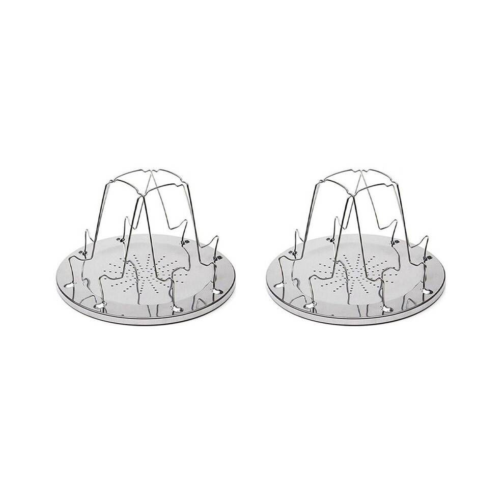 2X 4 Slice Camping Bread Toast Tray Gas Stoves Cooker BBQ Camping Toaster Rack