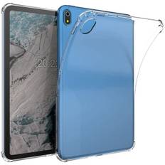 EIDERWOOD Nokia T20 Flexibelt Plast Skal m. Stötdämpande Hörn - Genomskinlig
