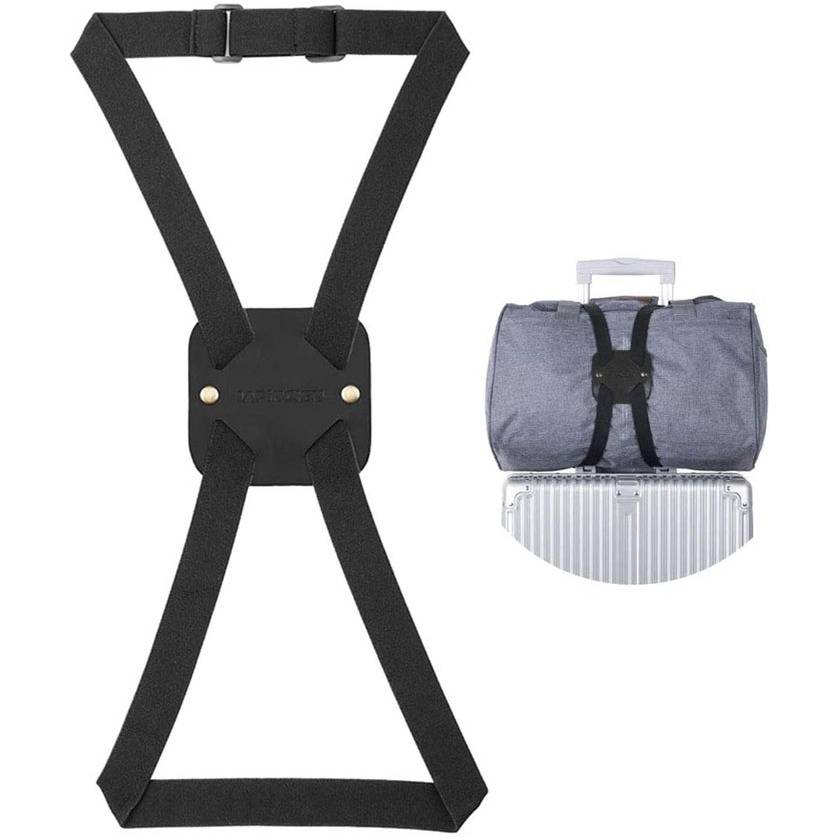 TEMU Adjustable Luggage Strap - Heavy-duty Nylon Travel Suitcase Strap With Adjustable , Compatible With Carry-on, Hand, Backpack, Luggage, Duffel Bag, Carryon Accessory, Secure Closure