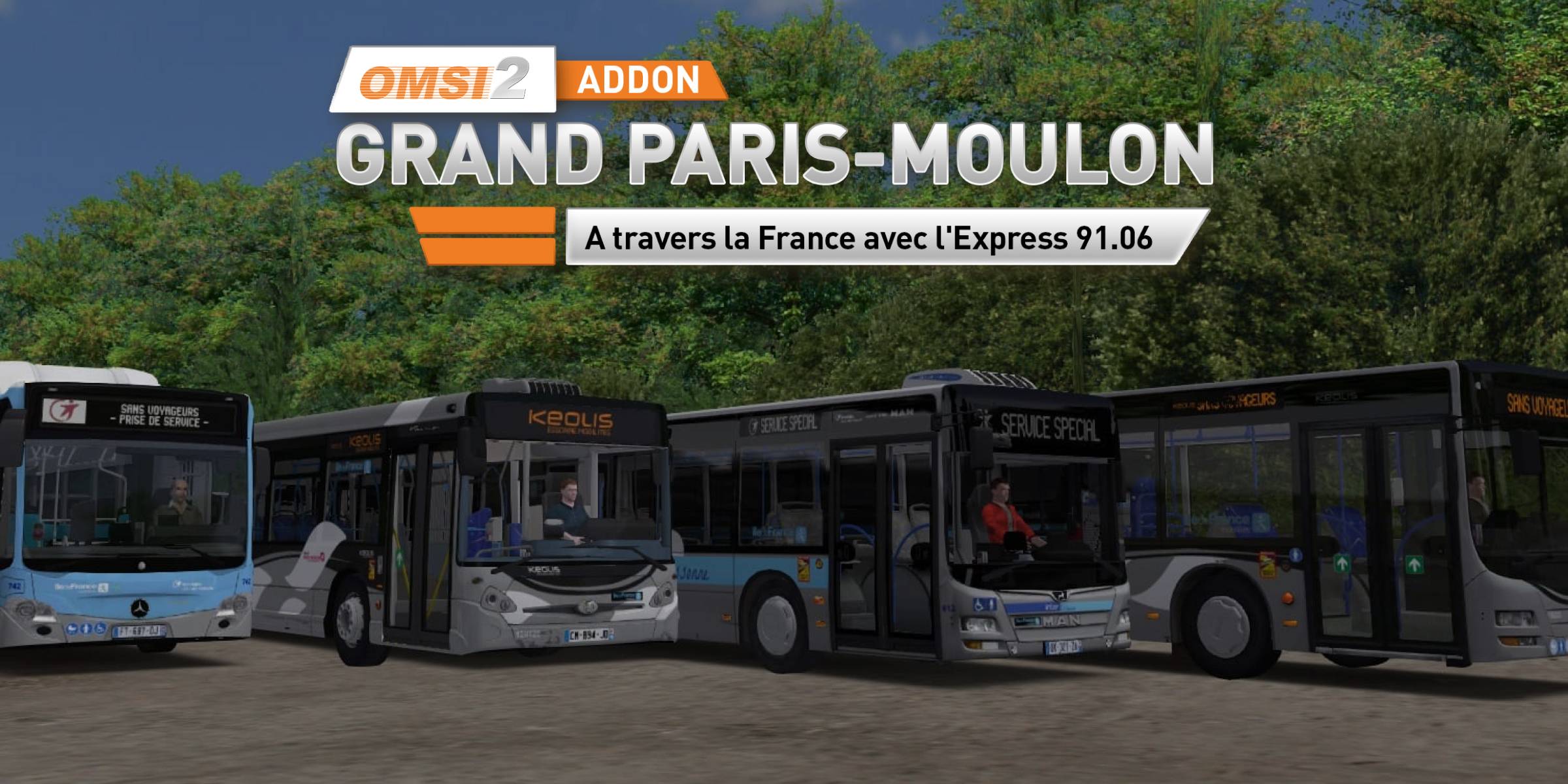 OMSI 2 Add on Grand Paris Moulon DLC (PC) - Standard