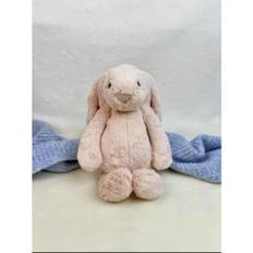 Original Jellycat stor Bonnie kanin dukke sød kanin dukke til børn baby beroligende plys legetøj gave Lyserød kanin 51CM