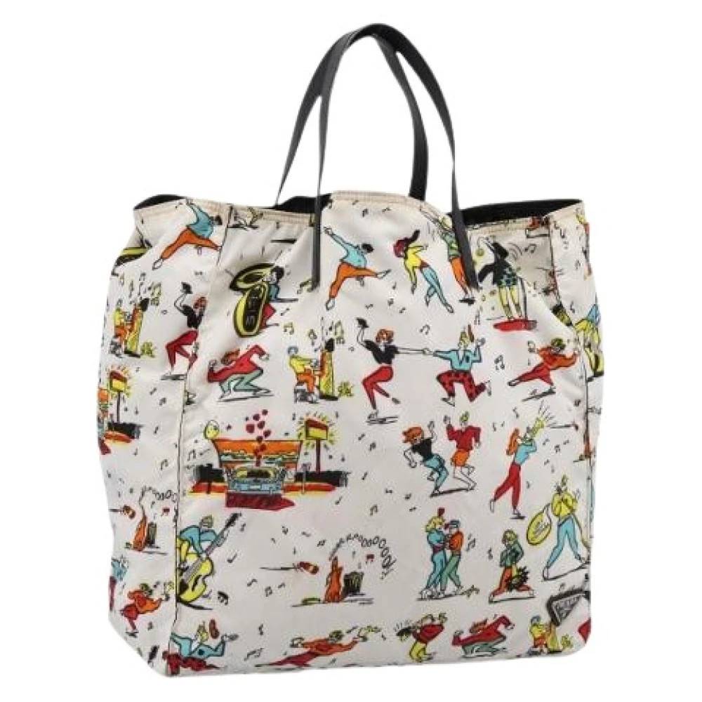 Prada Vintage Pre-owned Vintage Tote Bag - Vintage - Dame - Flerfarvet - ONE SIZE - Nylon