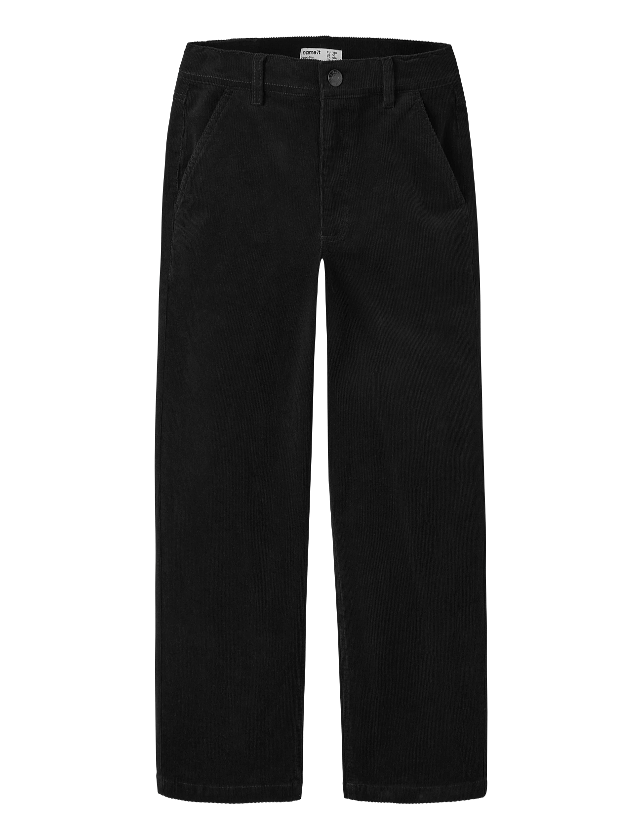 name it Nkmben Skater Cord Pant 2908-Qd - Black - 116