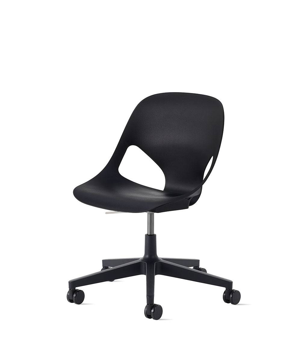 Zeph-stoel zonder armleuningenZwart in Zonder/Geen by Herman Miller