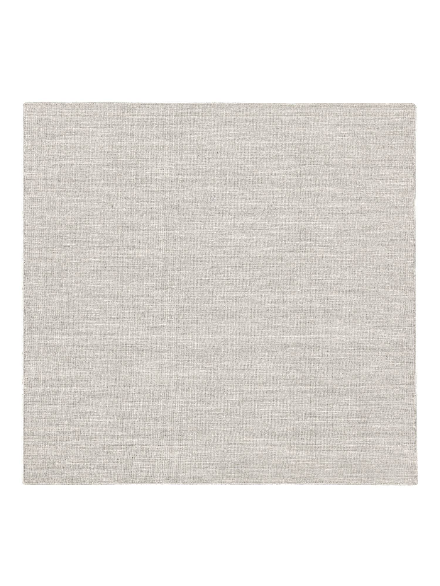 Handloom flat Matta - Silvergrå 250x250