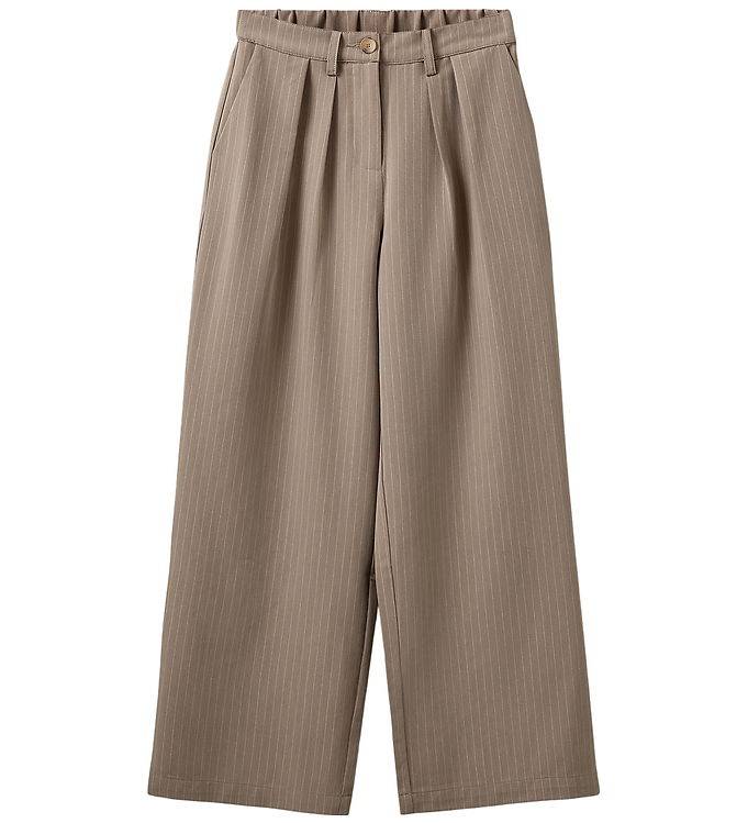 Sofie Schnoor Byxor - MalinaSy - Beige Striped - Sofie Schnoor - 14 år (164) - Byxor - Bomull